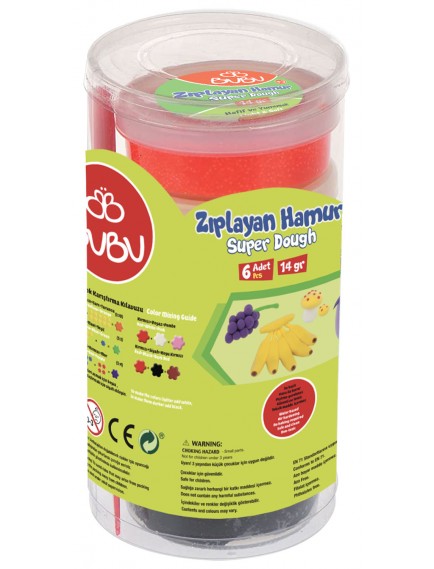 Bu-Bu Zıplayan Hamur 6'Lı Bubu-Ha0006