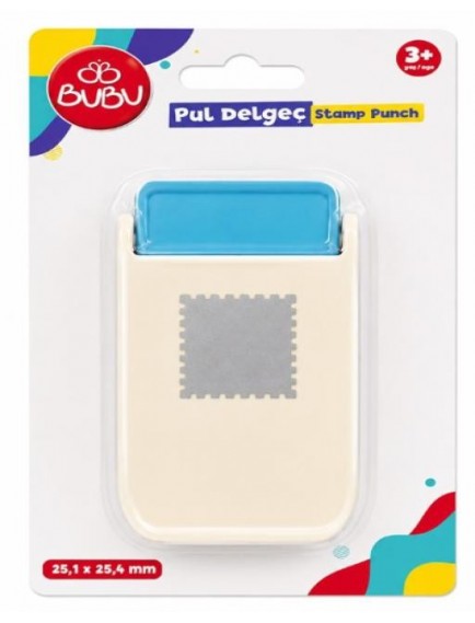 Bubu Şekilli Eva Ve Kağıt Delgeç Pul 25,4mm Bubu-De0032