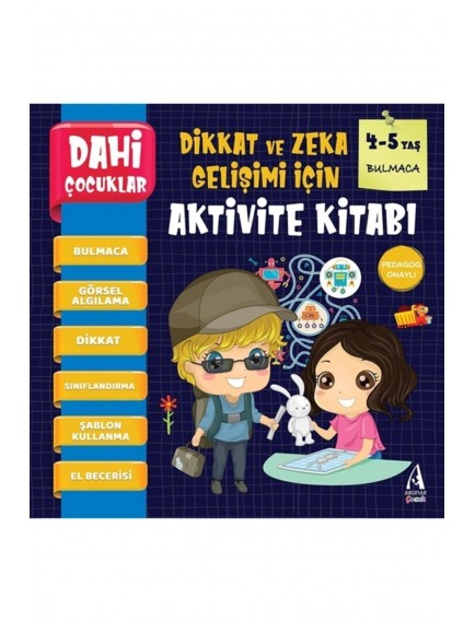 Bulmaca / Dahi Çocuklar (4 5 Yaş) - Kolektif - Arunas Yayınları