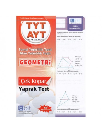 Bulut Eğitim Yayınları Tyt-Ayt Geometri Yaprak Test