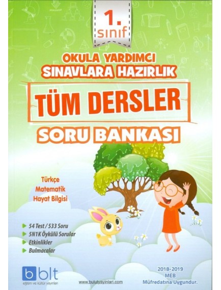 Bulut Eğitim Yayınları  1. Sınıf Tüm Dersler Soru Bankası