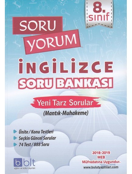 Bulut Eğitim Yayınları  8. Sınıf İngilizce Soru Bankası
