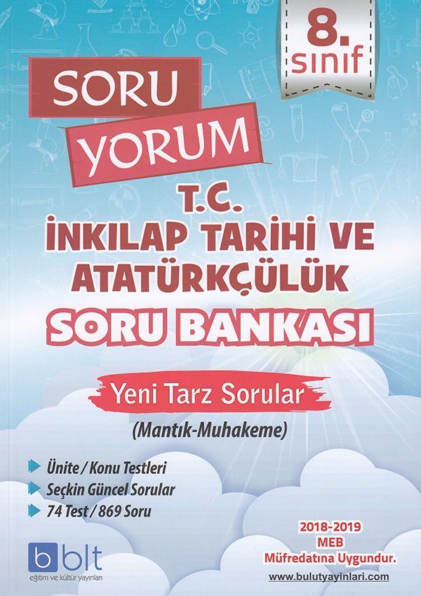 Bulut Eğitim Yayınları  8. Sınıf T.C İnkılap Tarihi ve Atatürkçülük Soru Bankası