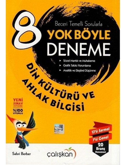 Çalışkan Yayınları 8. Sınıf Din Kültürü Ve Ahlak Bilgisi Yok Böyle Deneme