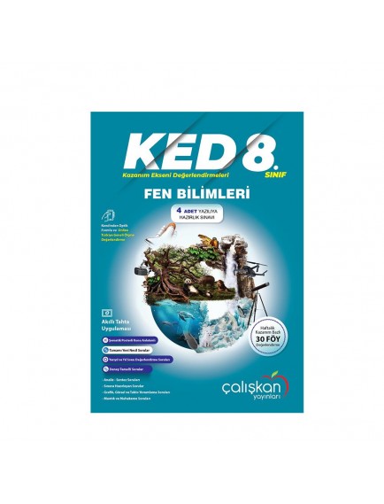 Çalışkan Yayınları 8.Sınıf Fen Bilimleri 1.Dönem Kazanım Ekseni Değerlendirme 20 Föy