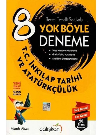 Çalışkan Yayınları 8. Sınıf T.C İnkılap Tarihi Ve Atatürkçülük Branş Deneme