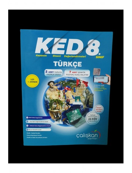 Çalışkan Yayınları 8. Sınıf Türkçe 1.Dönem Kazanım Ekseni Değerlendirme