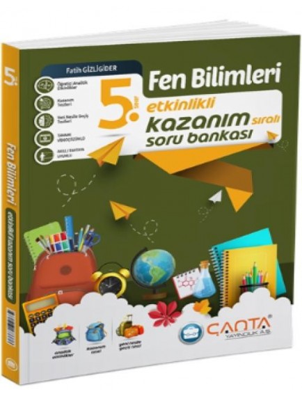 Çanta Yayınları 5.Sınıf Fen Bilimleri Etkinlikli Kazanım Soru Bankası