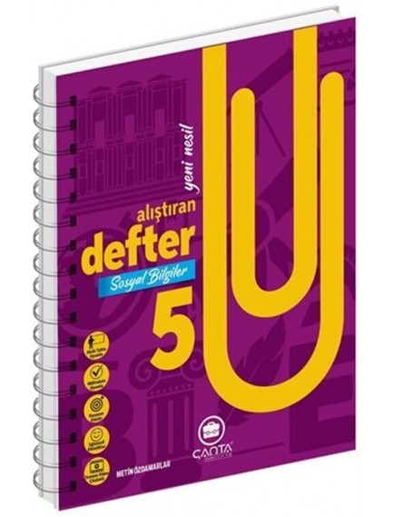 Çanta Yayınları 5. Sınıf Sosyal Bilgiler Okula Yardımcı Öğreten Defter