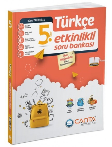 Çanta Yayınları 5.Sınıf Türkçe Etkinlikli Kazanım Soru Bankası