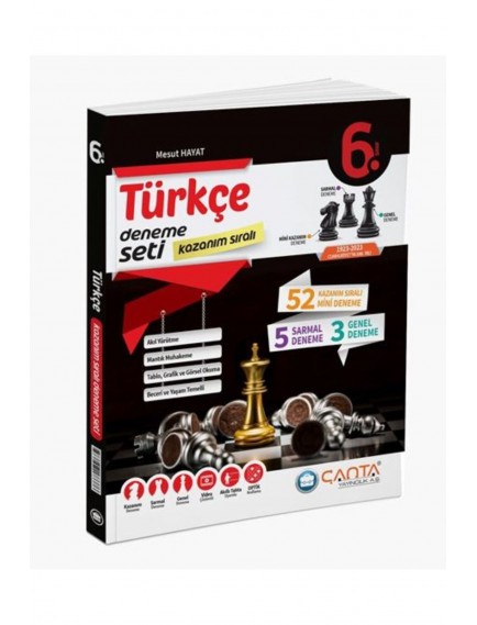 Çanta Yayınları 6. Sınıf Türkçe Kazanım Sıralı Deneme Seti