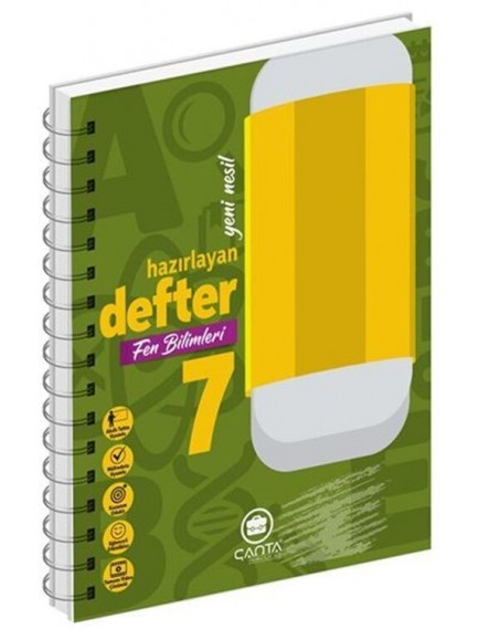 Çanta Yayınları 7. Sınıf Fen Bilimleri Okula Yardımcı Hazırlayan Defter