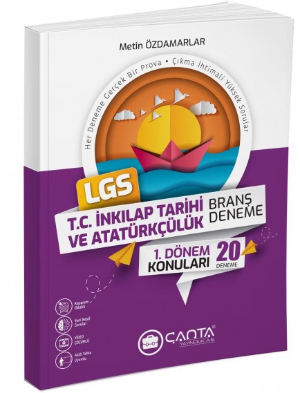 Çanta Yayınları 8. Sınıf İnkılap Tarihi 1.Dönem Lgs Branş Denemesi