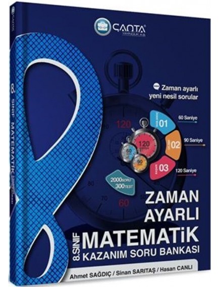 Çanta Yayınları 8. Sınıf Matematik Zaman Ayarlı Kazanım Soru Bankası