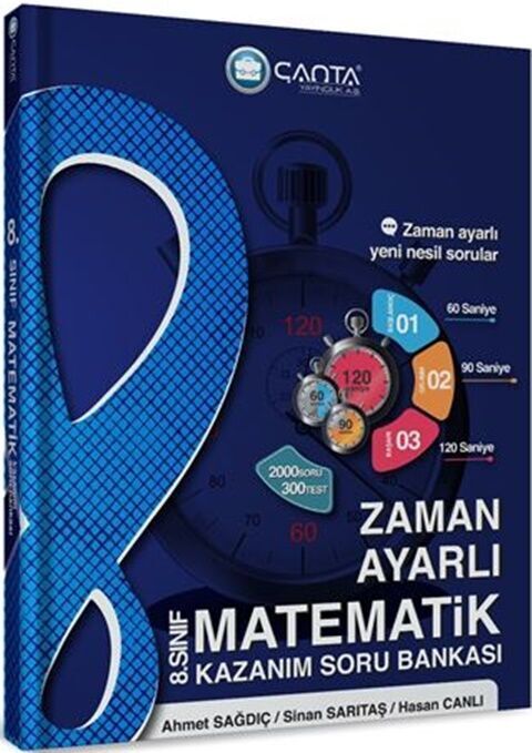 Çanta Yayınları 8. Sınıf Matematik Zaman Ayarlı Kazanım Soru Bankası