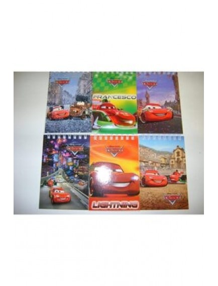 Keskin Color 42 Yaprak A7 Üstten Spiralli Cars Bloknot 140100-33