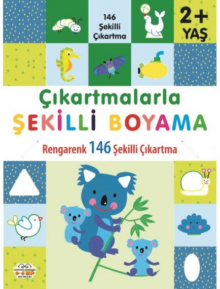 Çıkartmalarla Şekilli Boyama - Rengarenk 146 Şekilli Çıkartma - Kolektif - 0-6 Yaş Yayınları