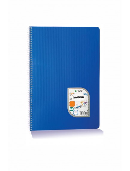 72 Yaprak A4 Colormaxi Spiralli Plastik Kapak Çizgili Defter