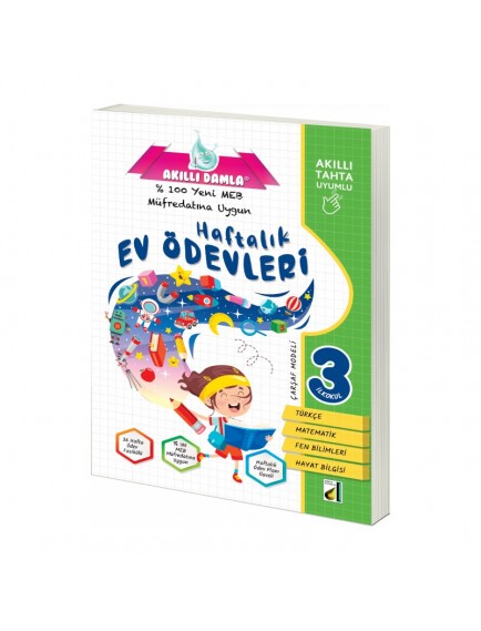 Damla Yayınları 3. Sınıf Akıllı Damla Haftalık Ev Ödevleri