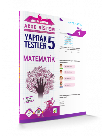 Damla Yayınları 5. Sınıf Akıllı Damla Matematik Yaprak Test