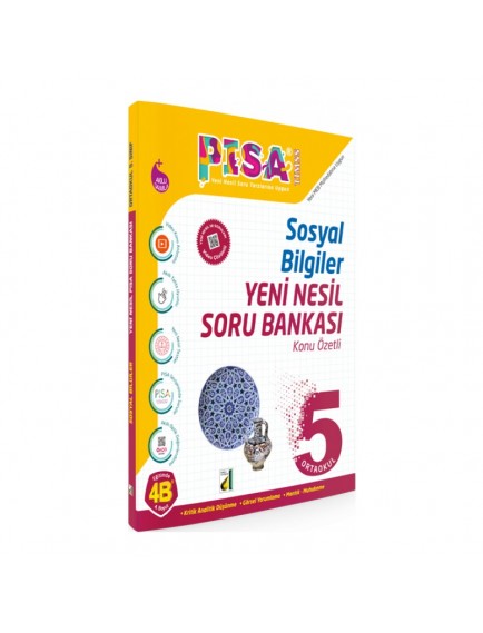 Damla Yayınları 5. Sınıf Pisa Sosyal Bilgiler Yeni Nesil Soru Bankası