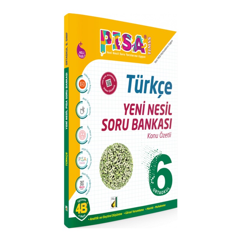 Damla Yayınları 6. Sınıf Pisa Türkçe Yeni Nesil Soru Bankası