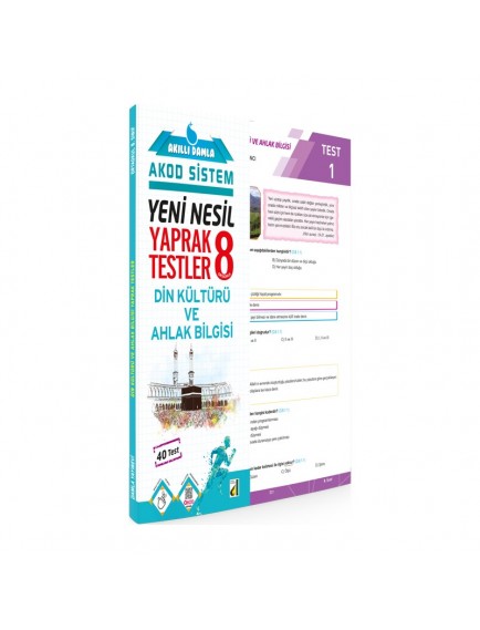 Damla Yayınları 8. Sınıf Akıllı Damla Yeni Nesil Din Kültürü Ve Ahlak Bilgisi Yaprak Test