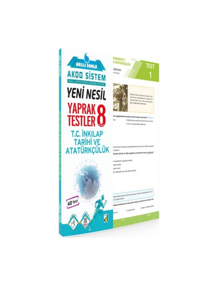 Damla Yayınları 8. Sınıf Akıllı Damla T.C. İnkılap Tarihi Ve Atatürkçülük Yaprak Test