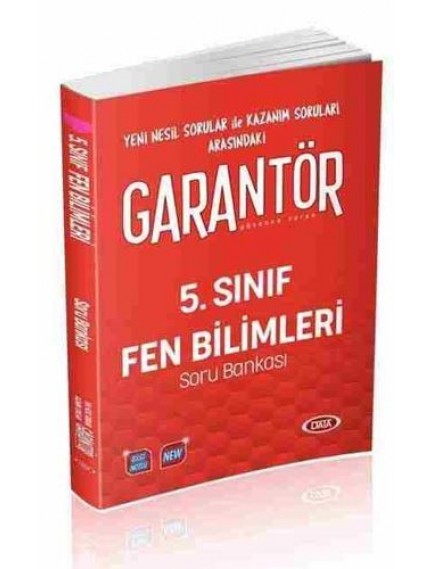 Data Yayınları 5. Sınıf Fen Bilimleri Garantör Soru Bankası