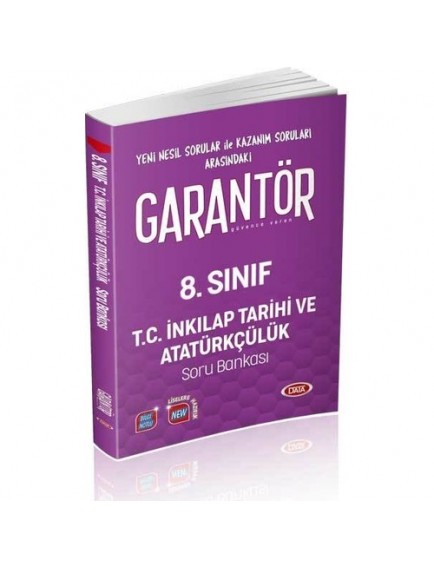 Data Yayınları 8. Sınıf Garantör T.C. İnkılap Tarihi Ve Atatürkçülük Soru Bankası