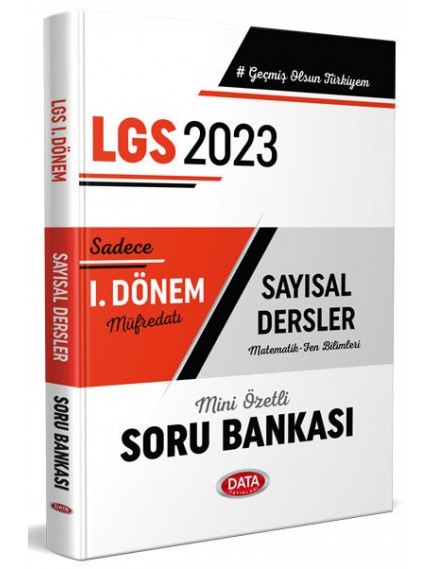 Data Yayınları 8.Sınıf Lgs 1.Dönem Sayısal Soru Bankası