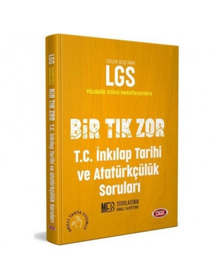 Data Yayınları 8. Sınıf Lgs T.C. İnkılap Tarihi Ve Atatürkçülük Bir Tık Zor Soruları