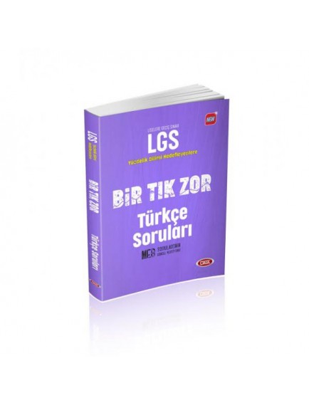 Data Yayınları 8. Sınıf Lgs Türkçe Bir Tık Zor Sorular