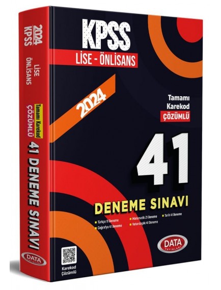 Data Yayınları Kpss Lise Ve Ön Lisans 41 Deneme Sınavı 