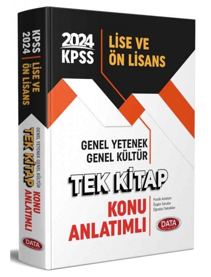 Data Yayınları Kpss Lise Ve Ön Lisans Tek Kitap Konu Anlatımlı