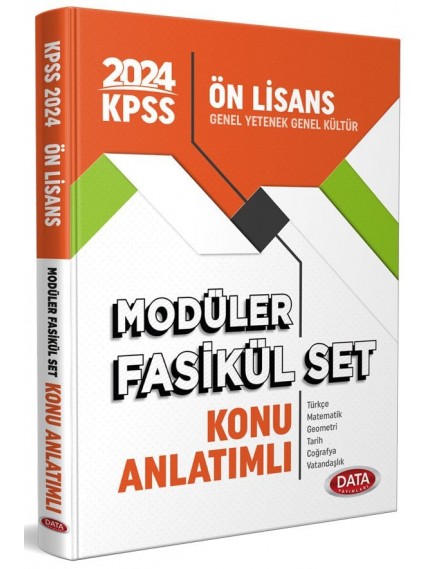 Data Yayınları Kpss Ön Lisans Konu Anlatımlı Modüler Fasikül Set 