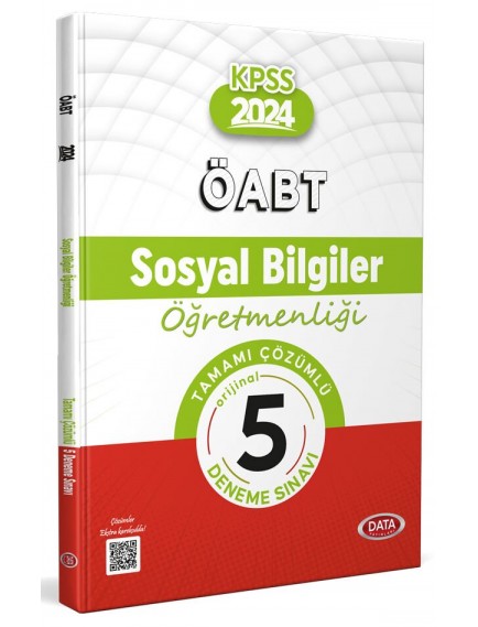 Data Yayınları Öabt Sosyal Bilgiler Çözümlü 5 Deneme Sınavı 