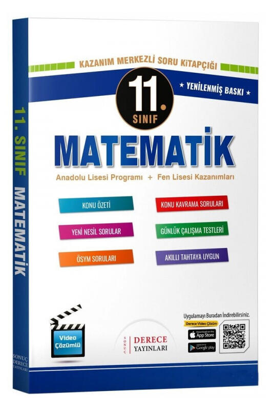 Derece Yayınları 11. Sınıf Matematik Set