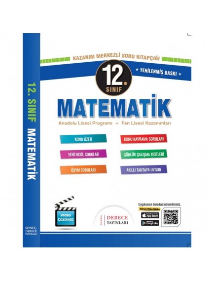 Derece Yayınları 12. Sınıf Matematik Set