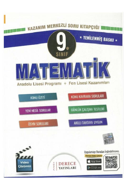 Derece Yayınları 9. Sınıf Matematik Set