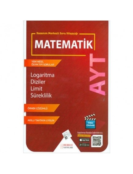 Derece Yayınları Ayt Matematik Logaritma Diziler Limit Süreklilik