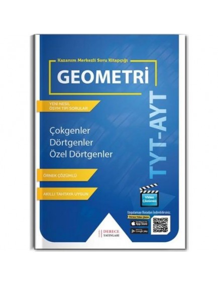 Derece Yayınları Tyt-Ayt Geometri Çokgenler-Dörtgenler-Özel Dörtgenler