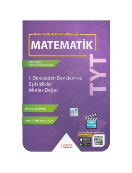 Derece Yayınları Tyt Matematik I.Dereceden Denklem Ve Eşitsizlikler-Mutlak Değer