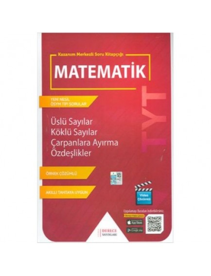 Derece Yayınları Tyt Matematik Üslü Sayılar-Köklü Sayılar-Çarpanlara Ayırma-Özdeşlikler