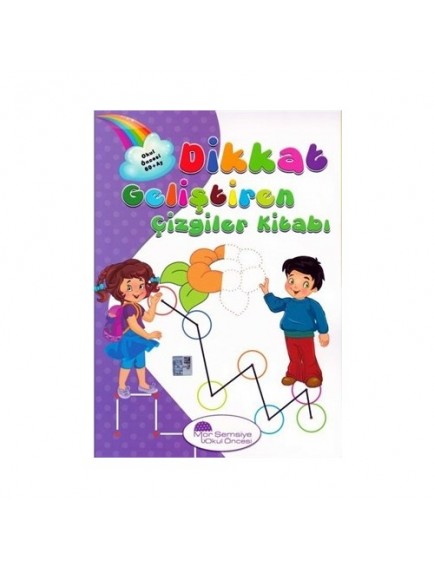 Dikkat Geliştiren Çizgiler Kitabı - Kolektif - Mor Şemsiye Yayınları