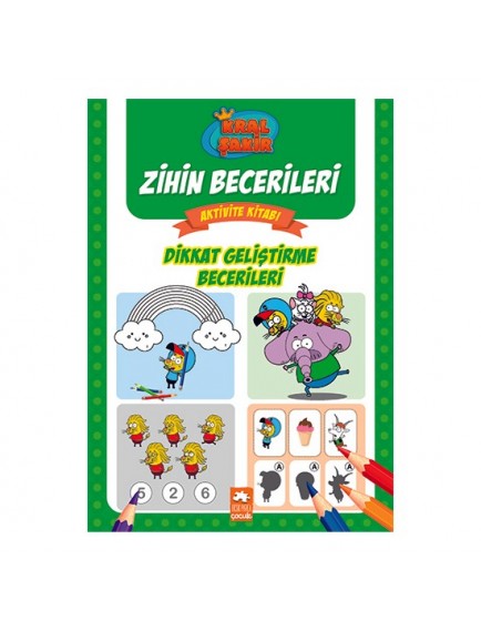 Dikkat Geliştirme Becerileri - Kral Şakir Zihin Becerileri Aktivite Kitabı - Kolektif - Eksik Parça Yayınları Dikkat Geliştirme Becerileri - Kral Şakir Zihin Becerileri Aktivite Kitabı - Kolektif - Eksik Parça Yayınları