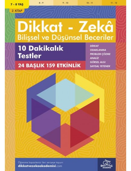 Dikkat Zeka Yayınları 10 Dakikalık Testler (7 - 8 Yaş)