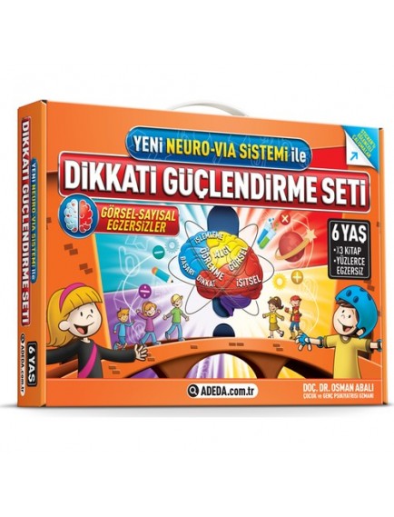 Dikkati Güçlendirme Seti (6 Yaş) - Osman Abalı - Adeda Yayınları