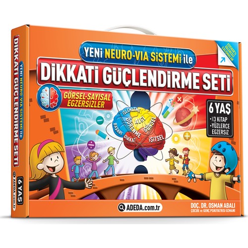 Dikkati Güçlendirme Seti (6 Yaş) - Osman Abalı - Adeda Yayınları