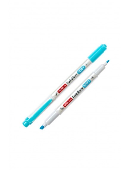 Dong-A Twinliner Soft Fosforlu Kalem Gök Mavi No:37